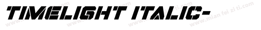 timelight italic字体转换